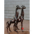 small bronze giraffe statue for sale